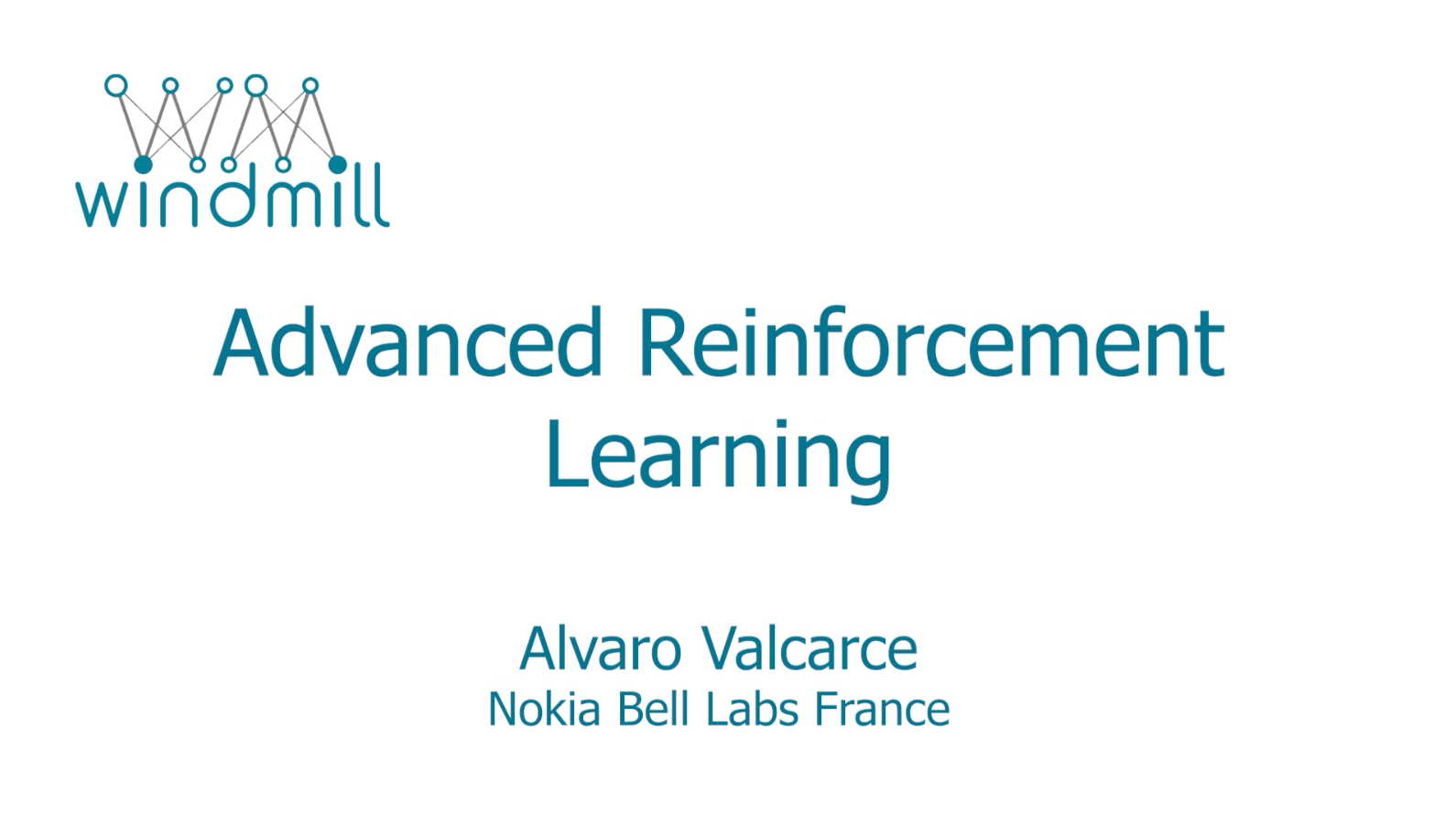 Advanced Reinforcement Learning
