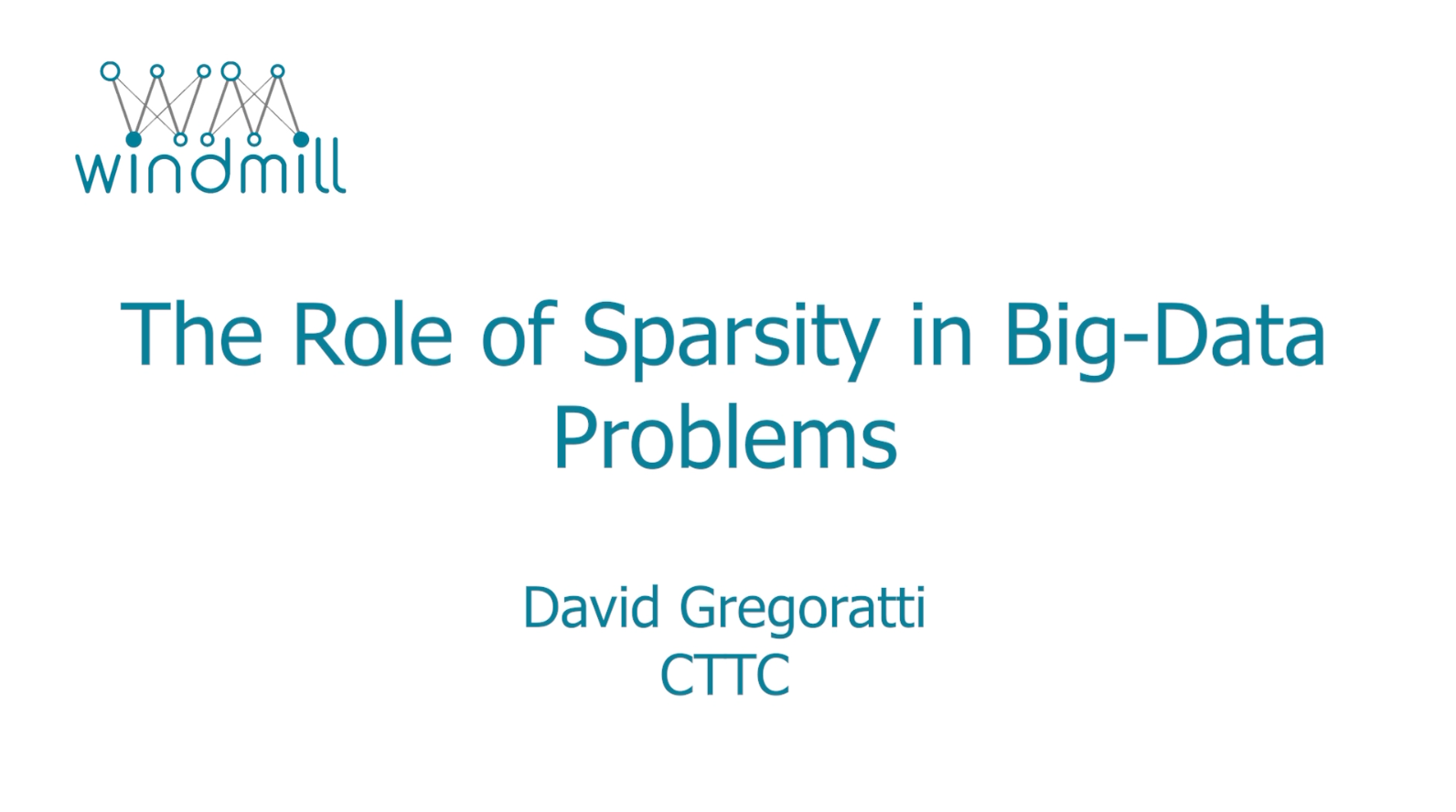 The Role of Sparsity in Big-Data Problems